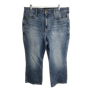 Banana Republec Premium Denim High Rise Crop Boot Boho Festival Preppy Jean 34‎